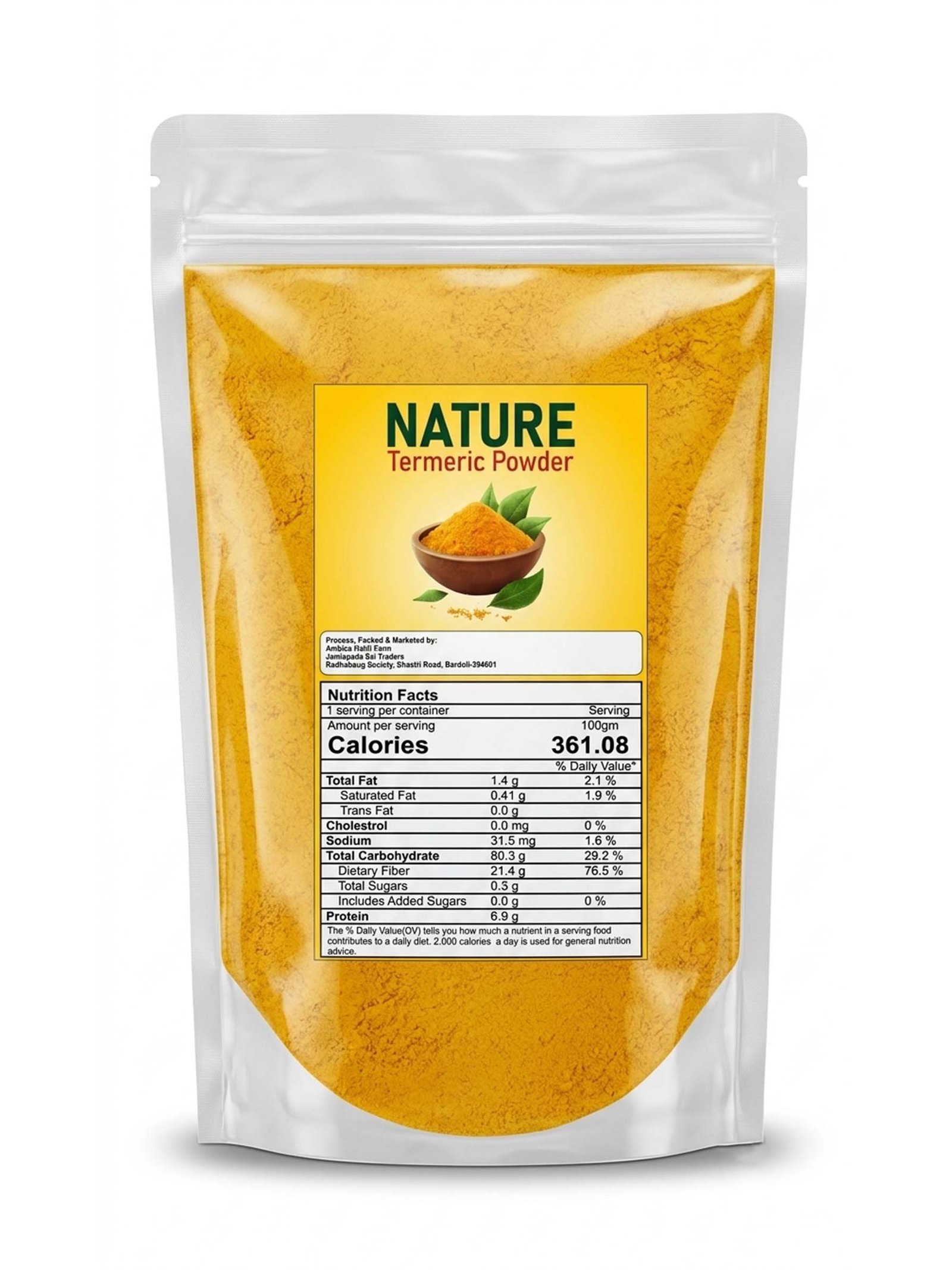 Nature Premium Turmeric Powder (Haldi Powder) | 100% Natural & Pure | Fresh Ground Indian Haldi | No Artificial Colors or Preservatives